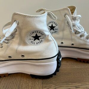 Converse Chuck Taylor All Star High Top Platform Sneakers - Off White